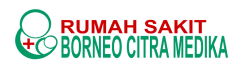 Hospital logo with text Rumah Sakit Borneo Citra Medika